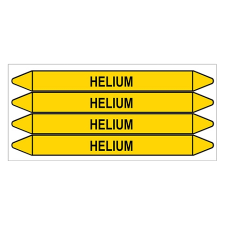 Značení potrubí, helium,4 ks, 250 × 26 mm